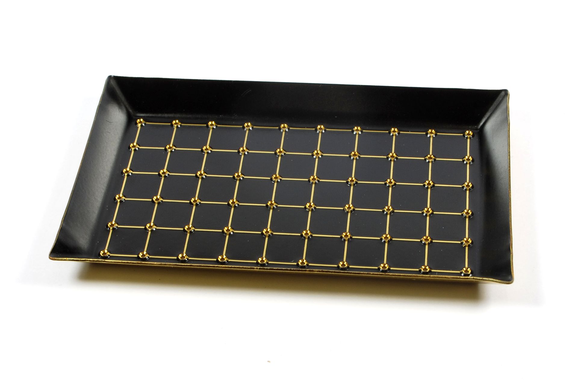 Picking tray, punched, black | perforated, black | S371