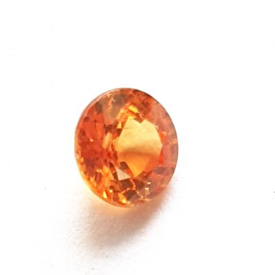 Sapphire, orange, faceted – Oval cut