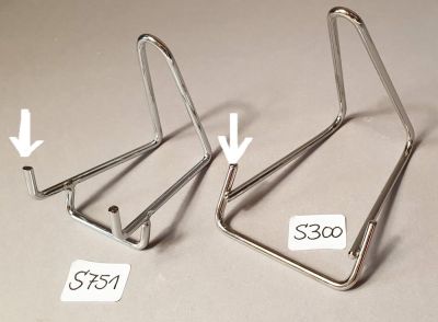 Metal display stand, chromed, 40 mm