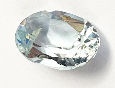 Aquamarine, faceted – Oval cut