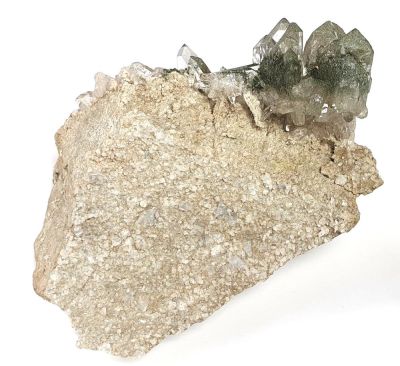 Rock crystal xx with Chlorite, AUT