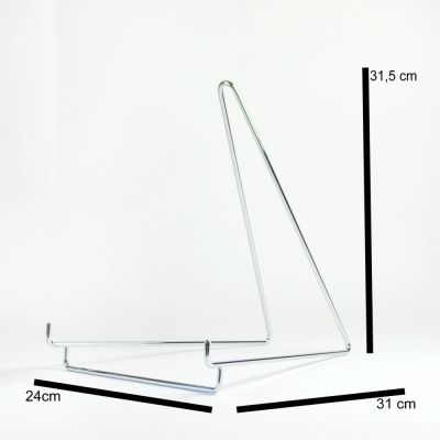 Metal display stand XL, chromed, 315 mm hight