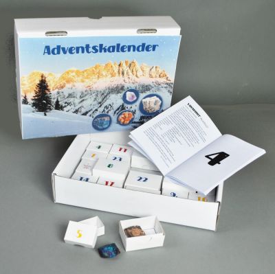 Adventskalender mit Mineralien 2024