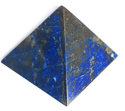 Lapis lazuli, polished pyramid, CHL